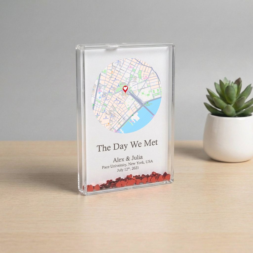 Back In Time Acrylic Glitter Frame