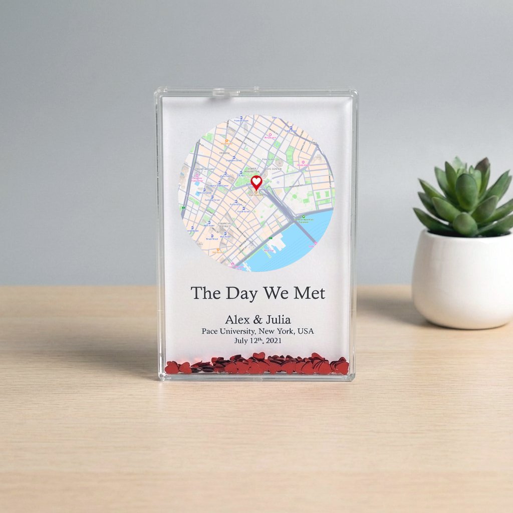 Back In Time Acrylic Glitter Frame - Image 3